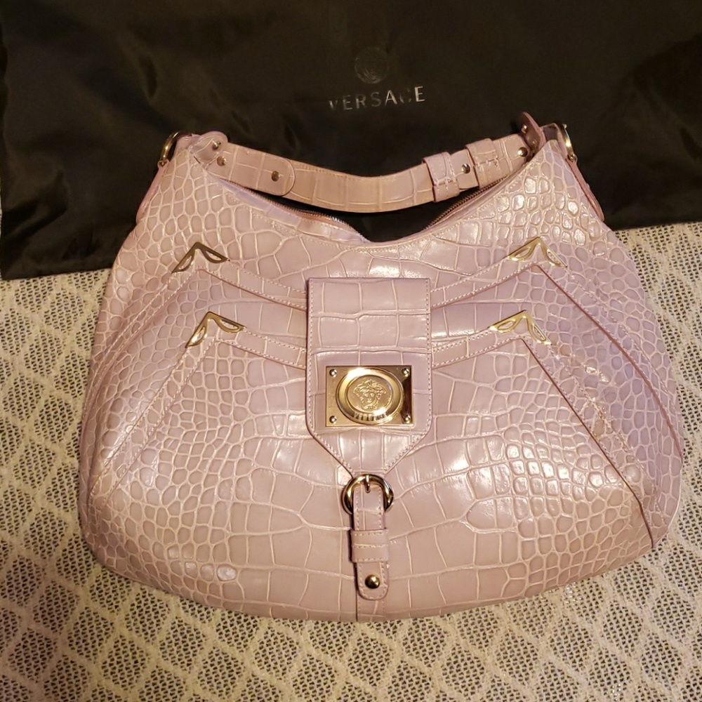 Rare Versace crocodile bag